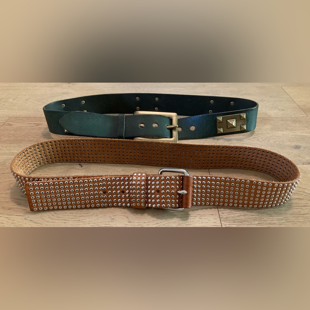 Linea Pelle and Jigsaw GUC Bundle Studded Belts